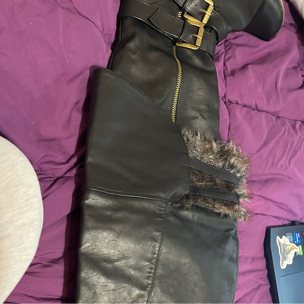 JustFab Black Ankle Boots